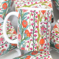 Spring Floral Full Wrap Set Mugs