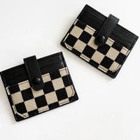 Checkered Crossbody Fanny Pack | Slim Card Holder | Wallet