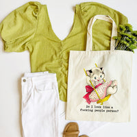 Do I Look Like a People Person Tote Bag