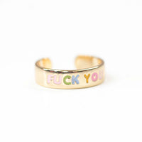 Fuck You Adjustable Ring