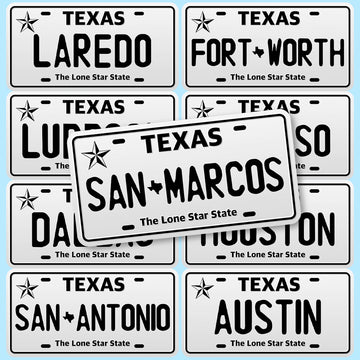 Personalized License Plate Sticker Decal