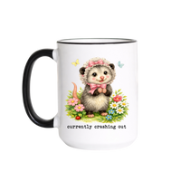 Currently Crashing Out Coffee Mug