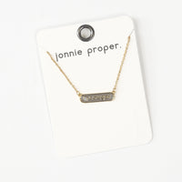 Cougar Enamel Gold Necklace