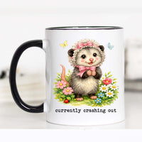 Currently Crashing Out Coffee Mug