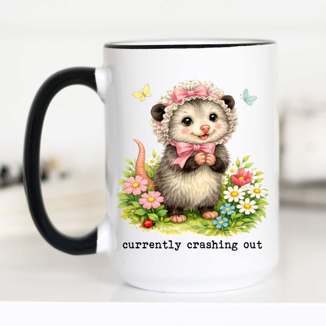 Currently Crashing Out Coffee Mug