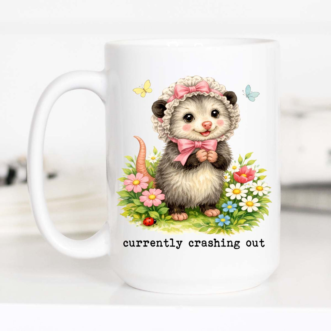 Currently Crashing Out Coffee Mug