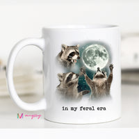 In My Feral Era Raccoon Funny Coffee Mug
