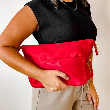 Red Cosmetic Bum Bags