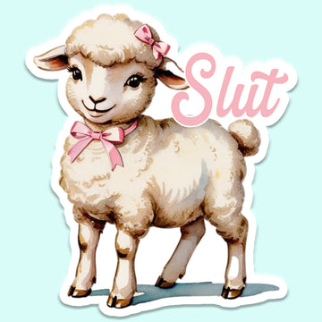 Slut Vintage Lamb Sticker Decal