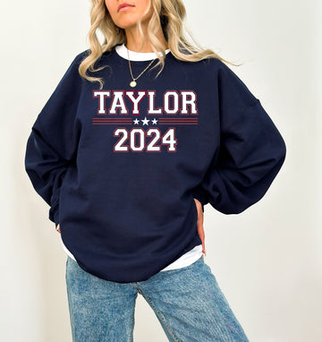 Taylor 2024 Political Crewneck Sweatshirt - Navy
