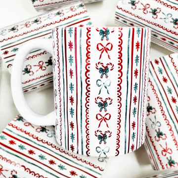 Christmas Wrapping Paper Ceramic Mug